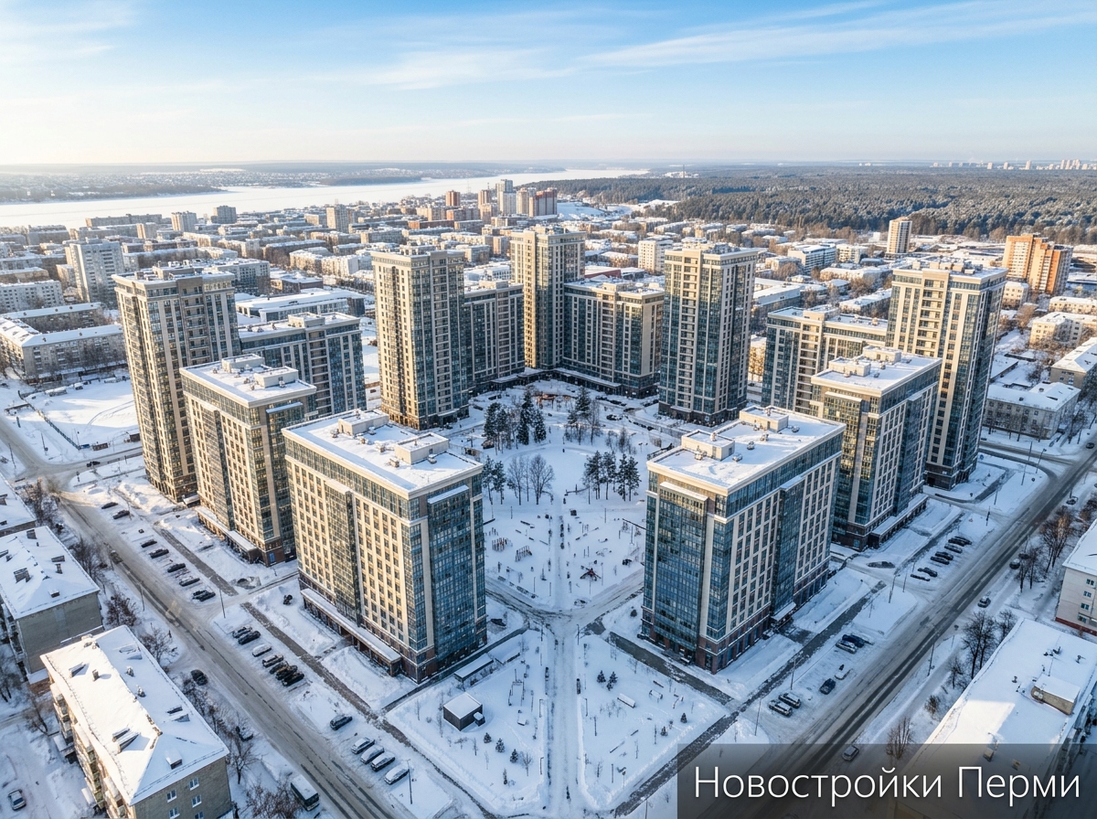 Новостройки Перми и квартиры в микрорайоне Запрудный