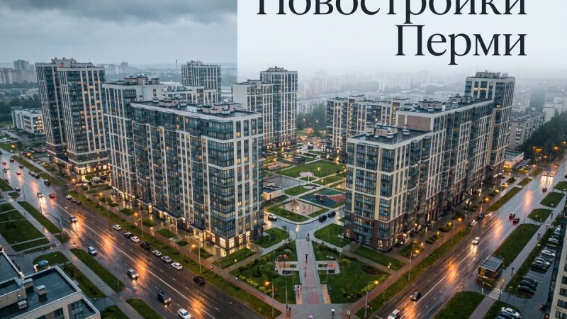 Новостройки на бульваре Гагарина в Перми
